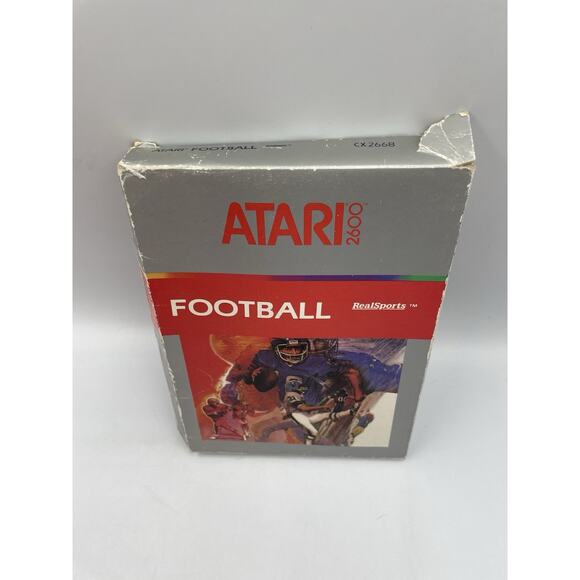 Football Real Sports Atari 2600 Game In Box With Manual- Fast Shipping! - Picture 3 of 7